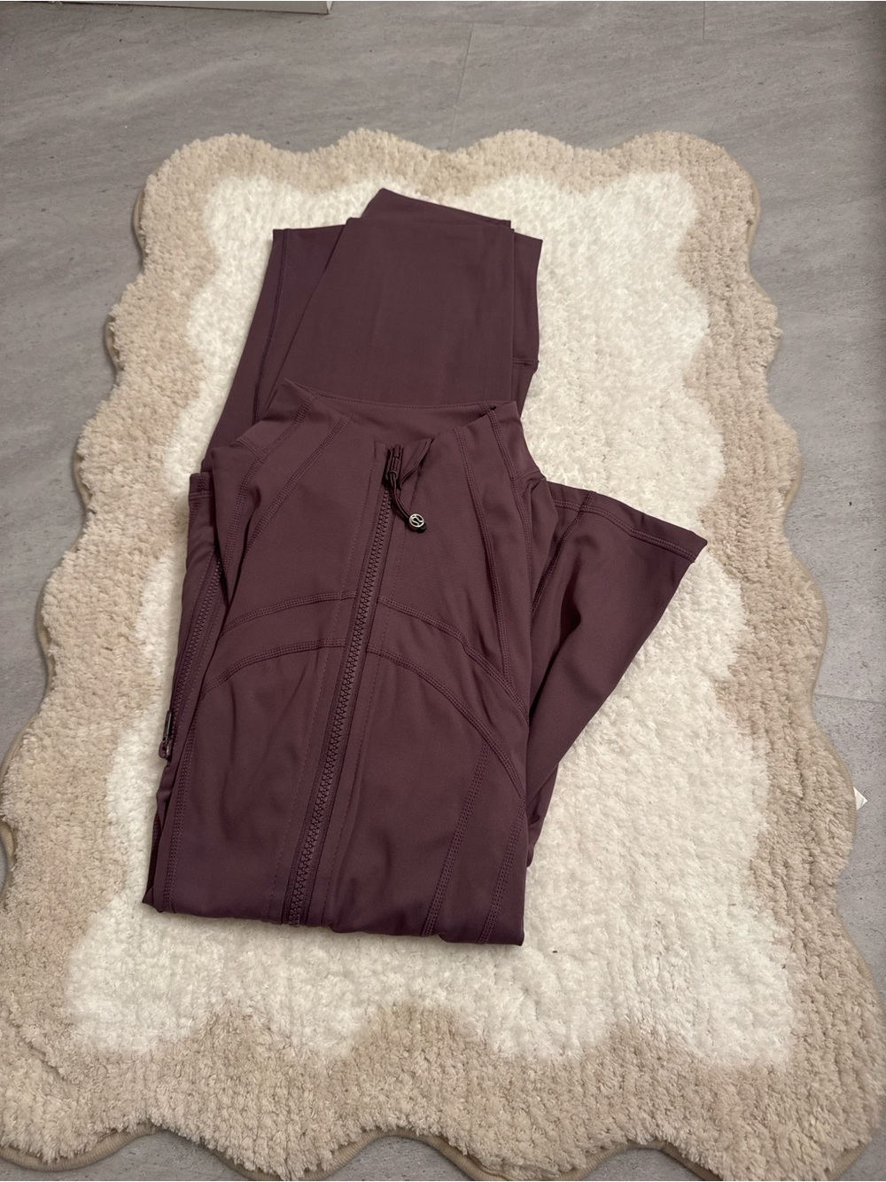 lululemon athletica Full-Zip Jumpsuit in Deep Plum